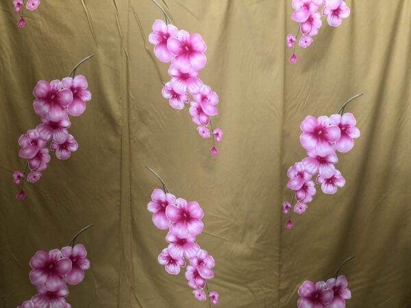Παπλωματοθήκη υπέρδιπλη βαμβακοσατέν με λουλούδια ορχιδέες