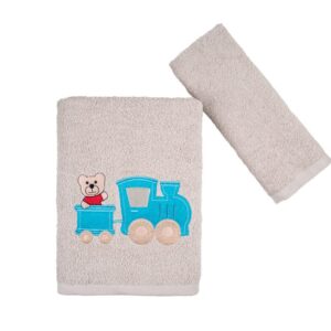 Παιδικό σετ πετσέτες Bear & Train