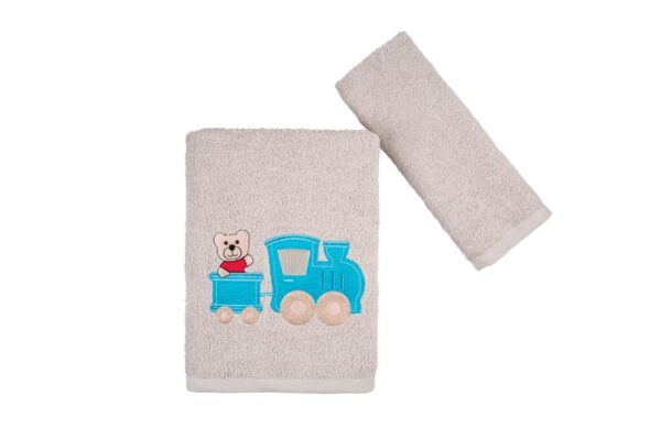 Παιδικό σετ πετσέτες Bear & Train