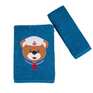 Παιδικό σετ πετσέτες Navy Bear
