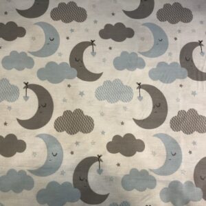 Παιδική μαξιλαροθήκη ύπνου με μισοφέγγαρα και σύννεφα