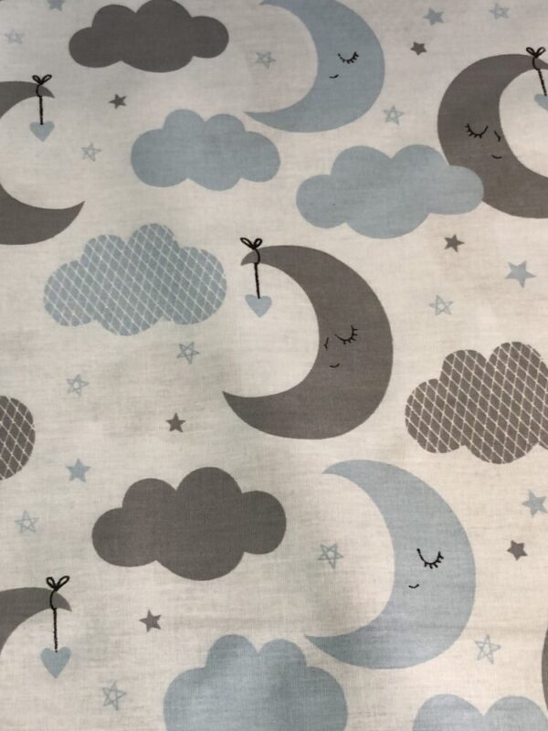 Παιδική μαξιλαροθήκη ύπνου με μισοφέγγαρα και σύννεφα